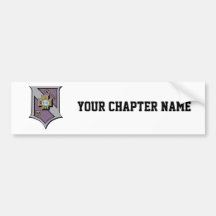 Sigma Pi Shield 4-Colour Bumper Sticker