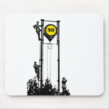 Signal No White mousepad
