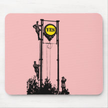 Signal Yes Pink mousepad