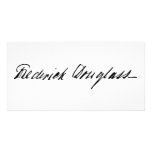 Signature of Abolitionist Frederick Douglass Photo Card Template