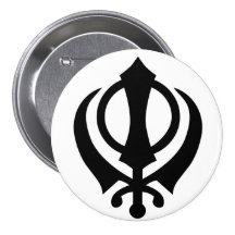 Sikh Khanda Button