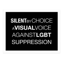 Silent By Choice Light Postcard