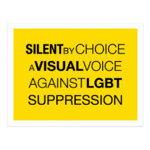 Silent By Choice Light Postcard