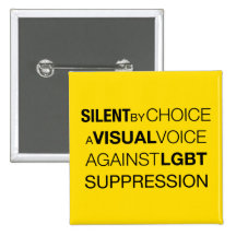 Silent By Choice Square Light Button