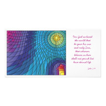 Silent Night Personalized Photo Card