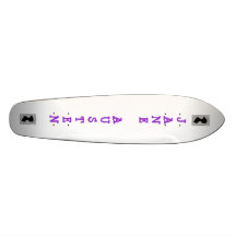 Silhouette Of Jane Austen skating Skateboard
