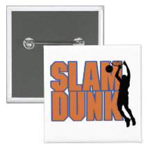 Silhouette Player Slam Dunk Tshirts and Gifts Button