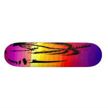 Silhouette Sail Skate Board Deck