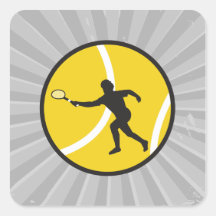 silhouette tennis vector design sticker