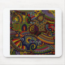'Silk and Elephants' Mouse Pad