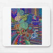 Silk and Pots Mouse Mat