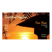 SillouLight Sunset Business Card
