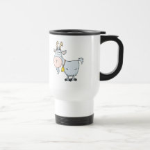 silly cartoon billy goat coffee mug