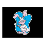 silly doctor bunny rabbit post card