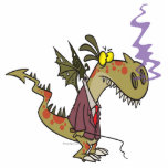 silly dragon boss cartoon character cut outs
