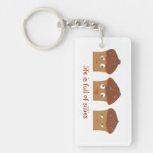 Silly Muffins Key Chain Rectangle Acrylic Keychain