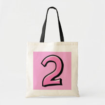 Silly Numbers 2 pink Bag