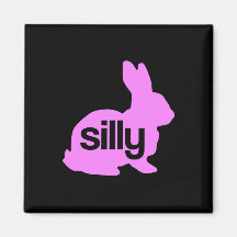 Silly Rabbit Refrigerator Magnet