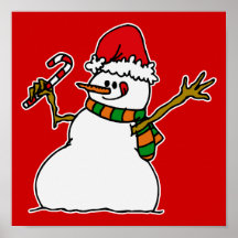 Silly Snowman Poster