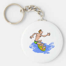 Silly Surfer Key Chains