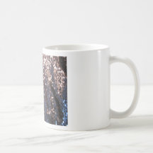 Silver and blue sparkles mugs