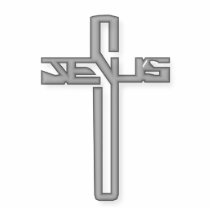 Silver cross photo sculptures