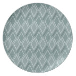 Silver Diamond Dinner Plate