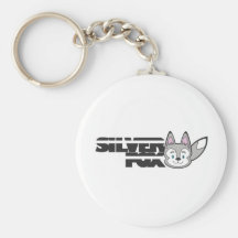 Silver fox logo key chains