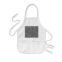 Silver Grey Diamond Plate Textured Apron