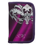 Silver Masquerade Pink Silk Planner