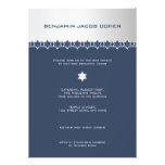 Silver & Navy - Bar Mitzvah Invitation