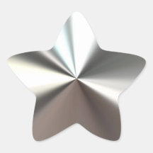 Silver Shining Star Stickers