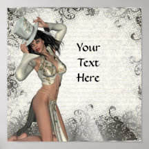 Silver showgirl poster