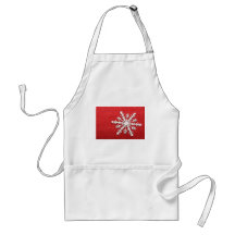 Silver Snowflake Aprons