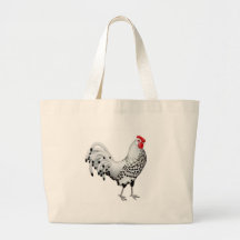 Silver Spangled Hamburg Rooster ow Bag