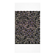 Silver Studs Abstract by Valxart.com Photo Cards