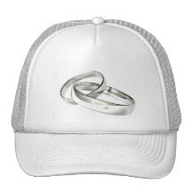 Silver Wedding Bands Mesh Hat