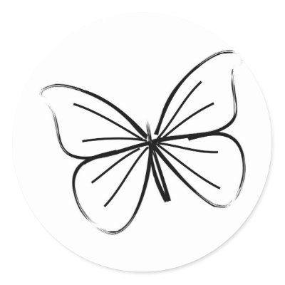 Line Drawing Butterfly