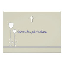 Simple Floral Religious Invitation