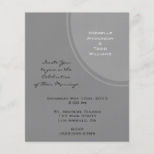 Simple Grey Modern Wedding Flyers