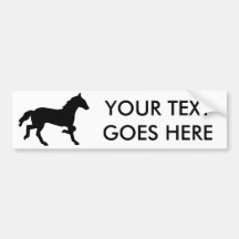 simple horse bumper sticker