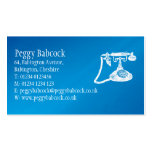 Simple Mediterranean Blue with Phone Business Card