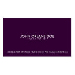 simple plum business card templates