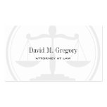 Simple Professional Attorney Lawyer Law Firm Business Card