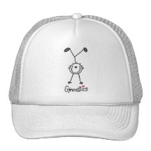 Simple Stick Figure Gymnast Hats
