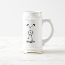 Simple Stick Figure Gymnast Mug