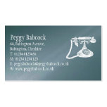 Simple Teal with Phone Business Card