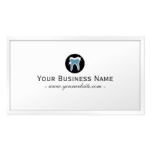 Simple Teeth icon Dentist Business Card