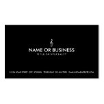 simple treble clef business card
