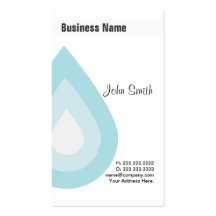 Simple Water Drop business card